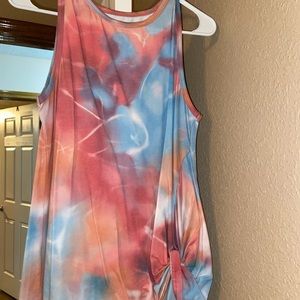 Tie dye workout tank